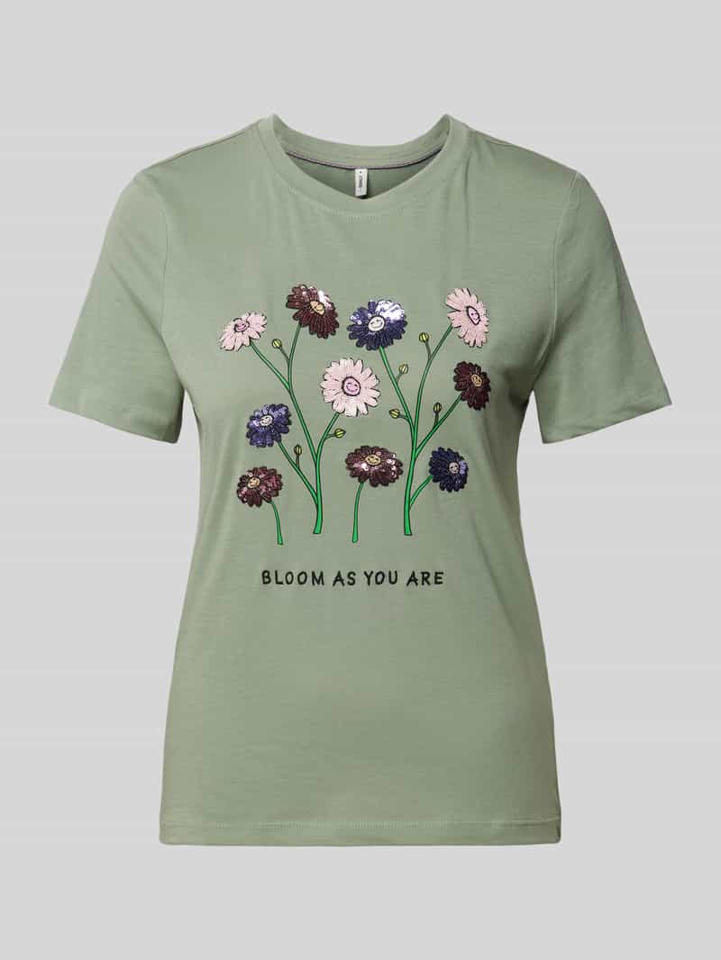 Only T-shirt met bloemenprint