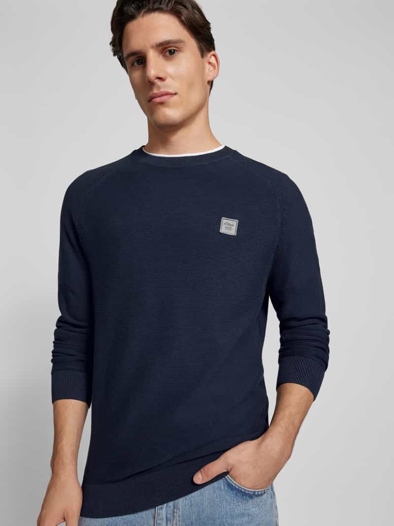 s.Oliver RED LABEL Gebreide pullover met ribboorden