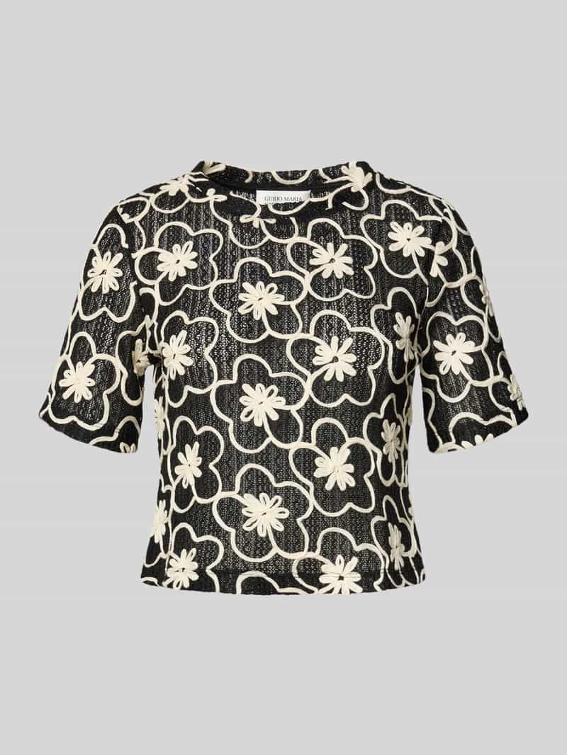 GUIDO MARIA KRETSCHMER WOMAN Kort blouseshirt met ronde hals