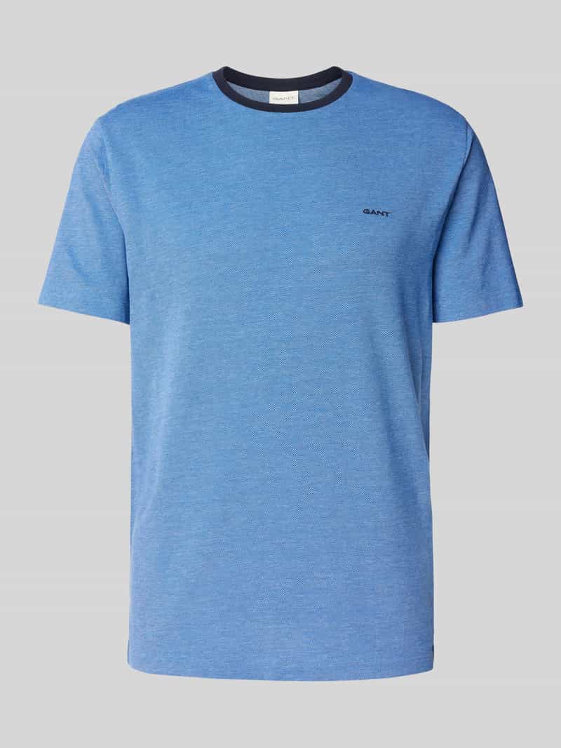 Gant T-shirt met structuurmotief