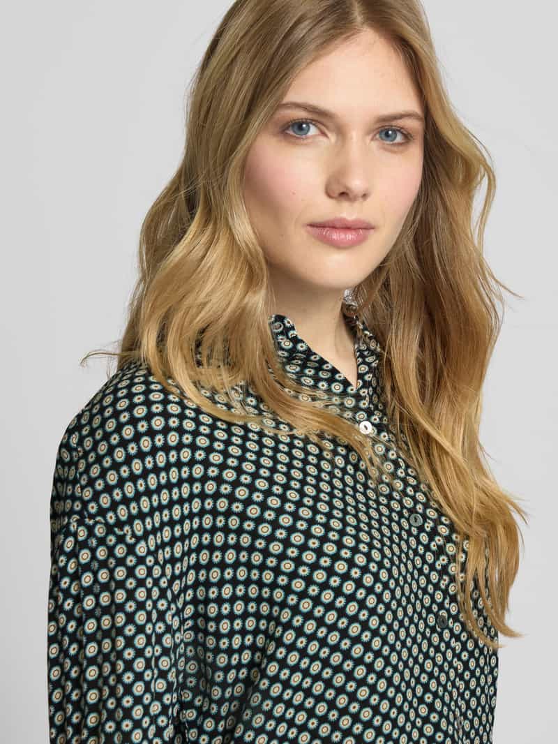 Zero Regular fit overhemdblouse met extra brede schouders