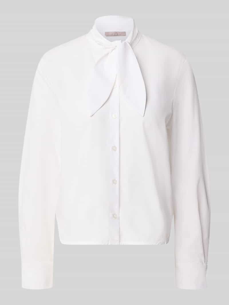 Christian Berg Woman Selection Regular fit blouse van viscosemix met strik