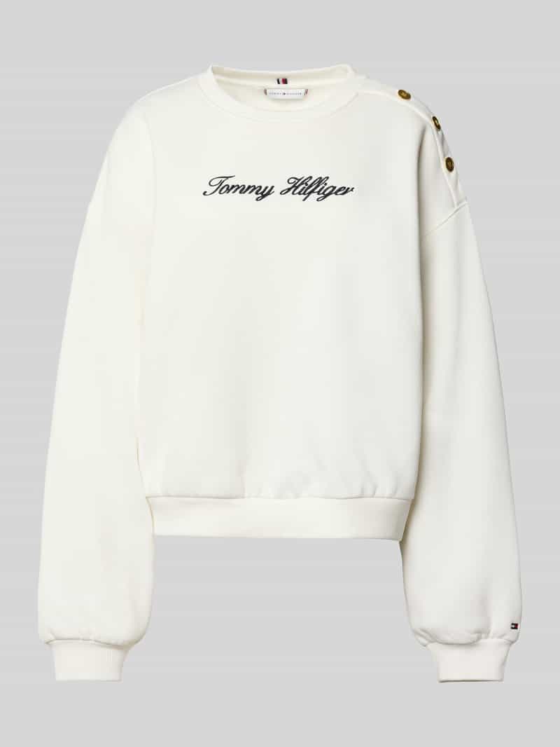 Tommy Hilfiger Relaxed fit sweatshirt van katoenmix