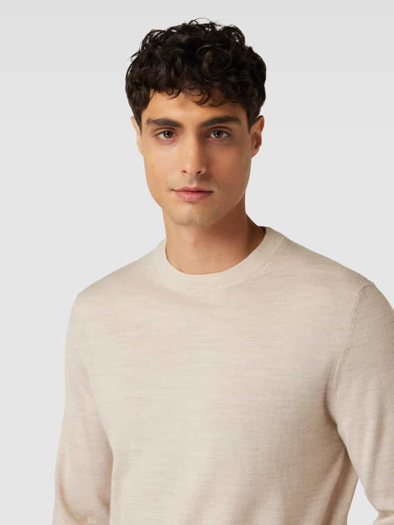 Selected Homme Gebreide pullover met ronde hals model 'TOWN'