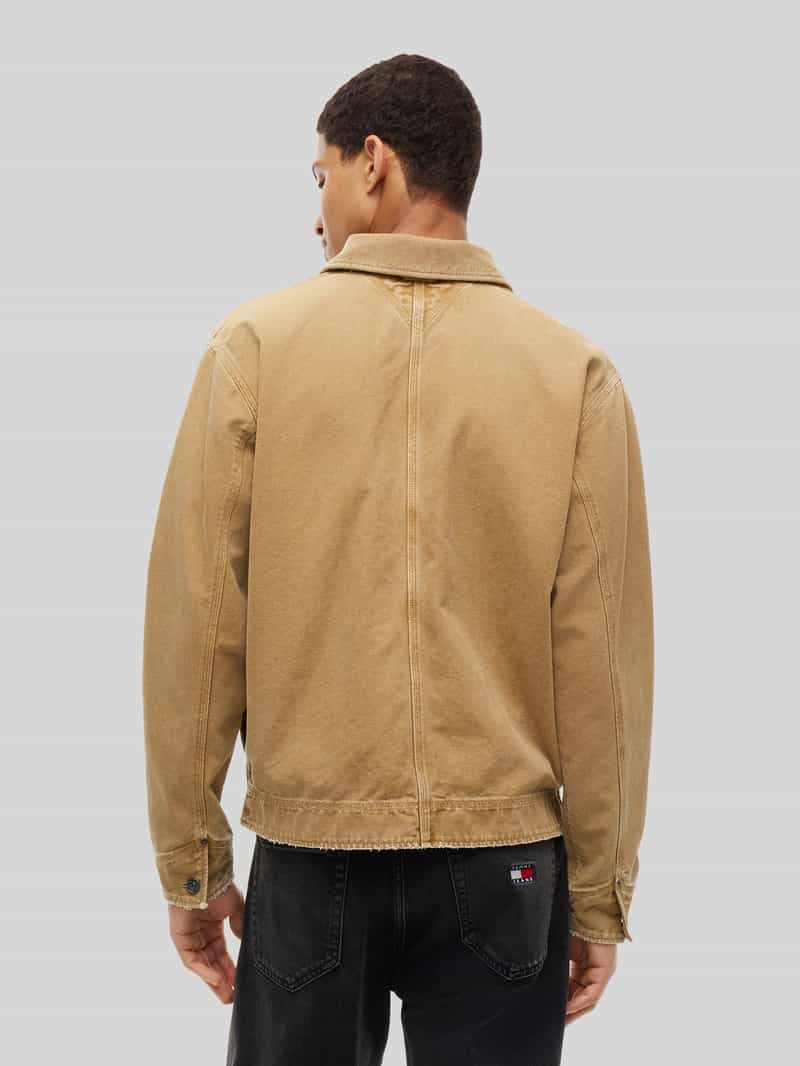 Tommy Jeans Regular fit jeansjack van puur katoen met corduroy kraag