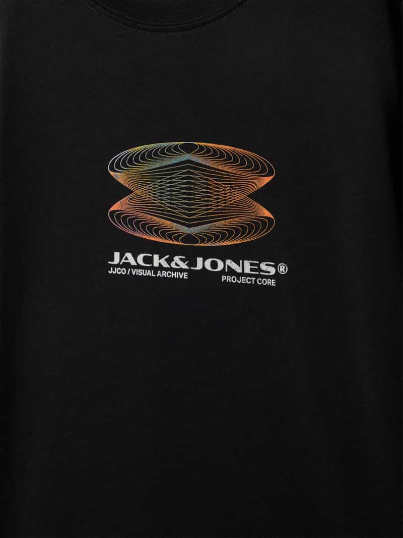 jack & jones T-shirt met labelprint model 'CALMA'