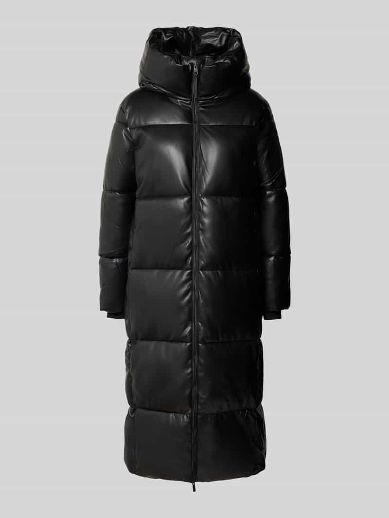 khujo Gewatteerde lange jas met ritssluiting model 'DESTINY'