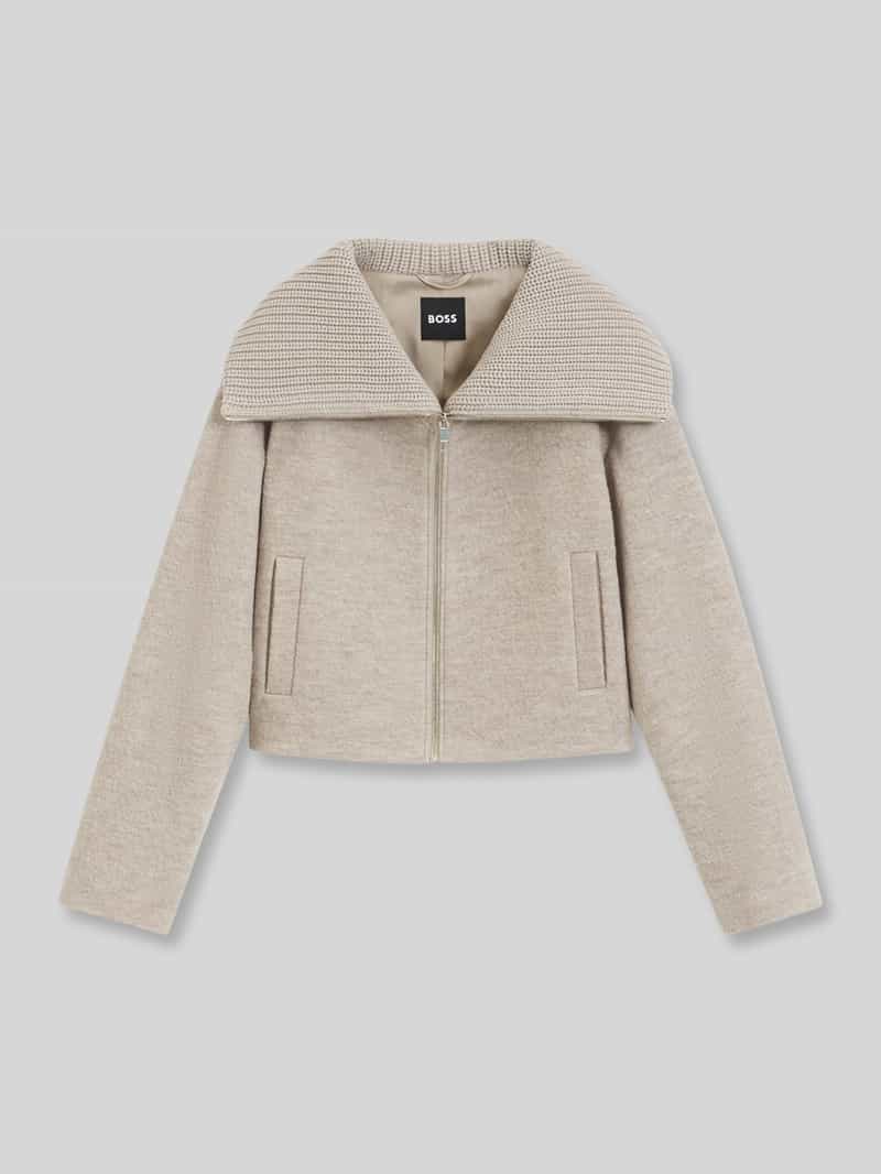 Boss Loose fit overhemdjack van pure scheerwol model 'Jolenya'
