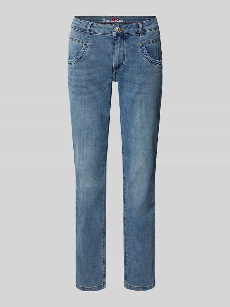 Straight fit Jeans met Steekzakken Model 'Anna'