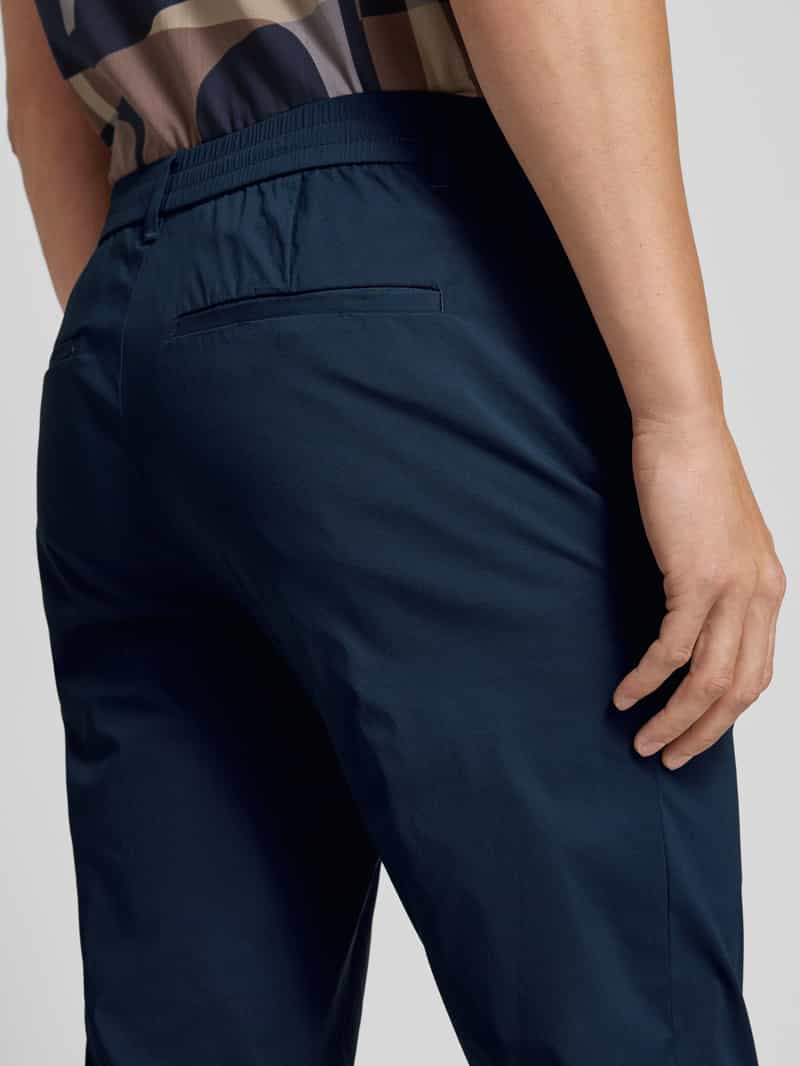 Selected Homme Regular tapered fit chino met tunnelkoord model 'LERO'
