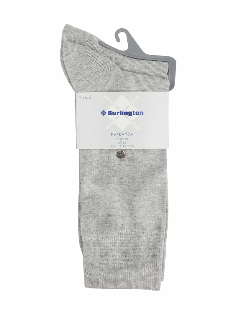 Burlington Everyday sokken lichtgrijs 2-pack grijs, foto 3
