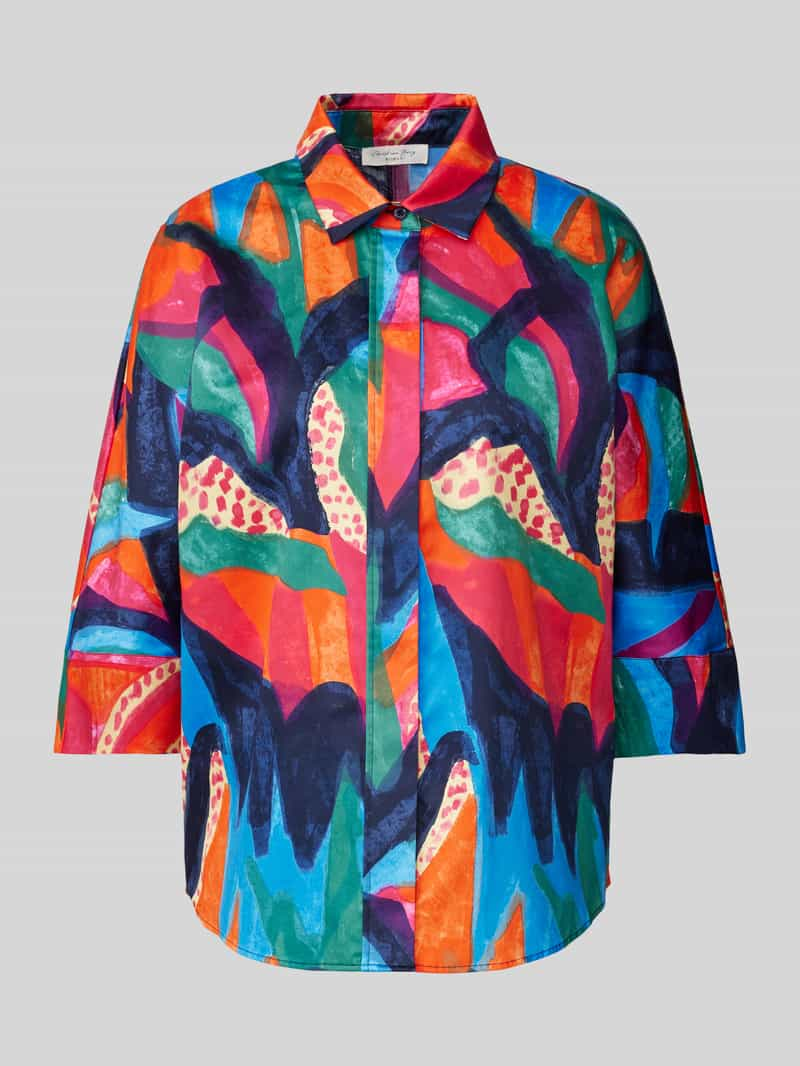 Christian Berg Woman Overhemdblouse met all-over motief