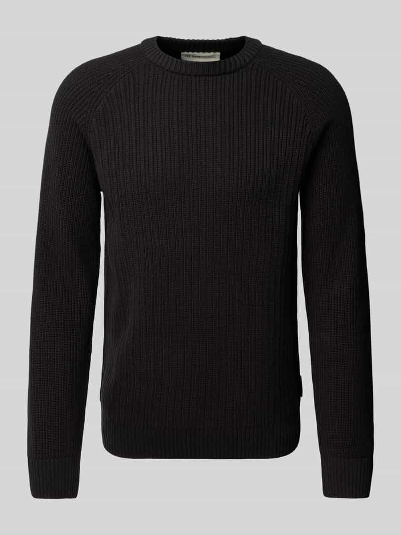 Tom Tailor Denim Regular fit gebreide pullover van katoenmix met structuurmotief