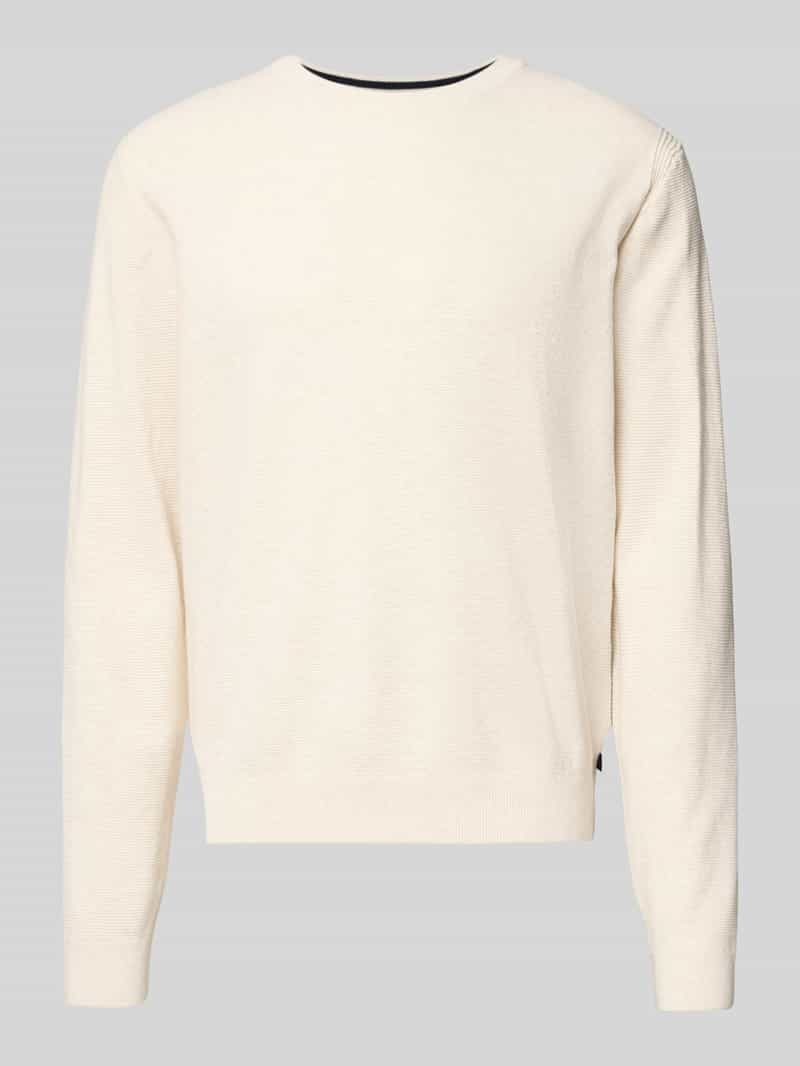 Tom Tailor Regular fit gebreide pullover van zuiver katoen