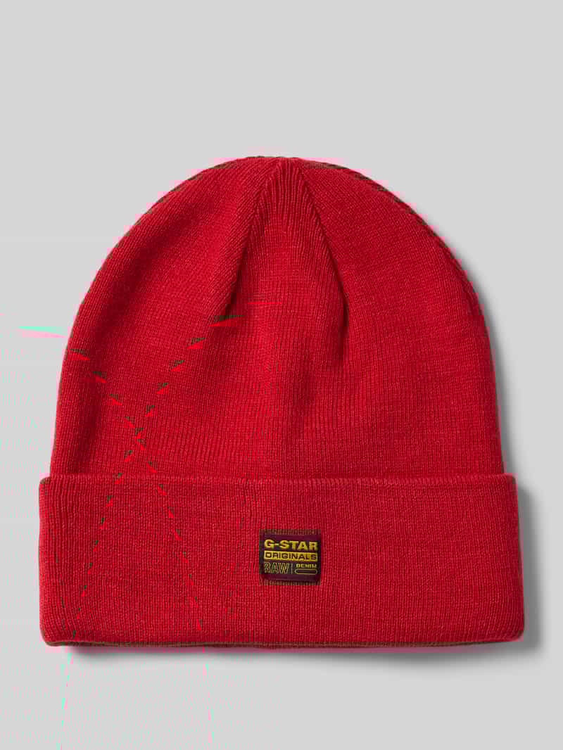 G-Star Raw Beanie met labelpatch model 'Effo'