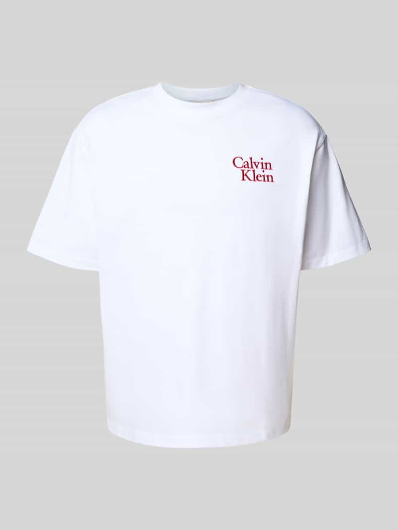 Calvin Klein Jeans T-shirt met labelstitching