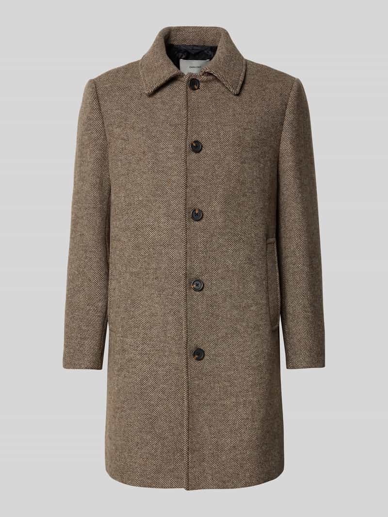 Selected Homme Regular fit lange jas van wolmix model 'ARCHIVE'