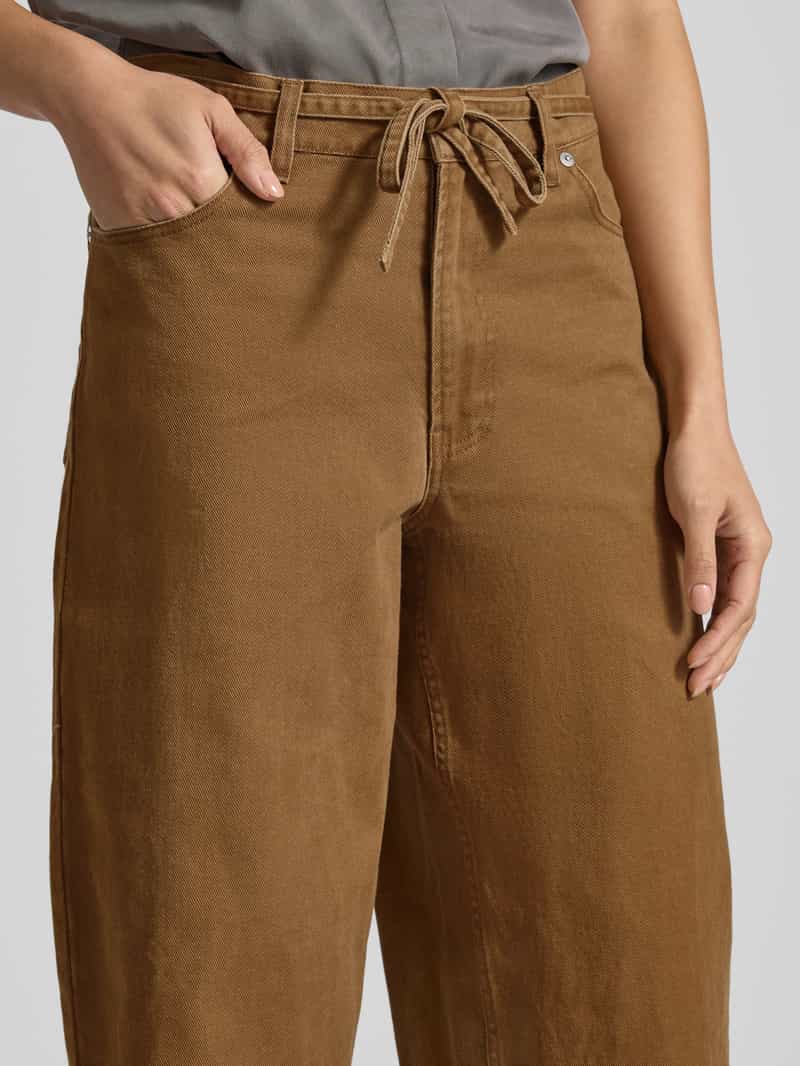 Samsøe Jeans met wijde pijpen en strikceintuur model 'HARPER'