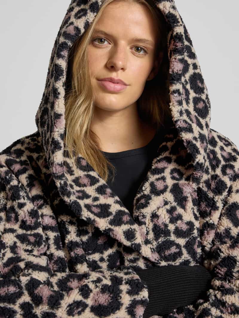 Noisy May Regular fit lange jas van imitatiebont model 'Cuddle'