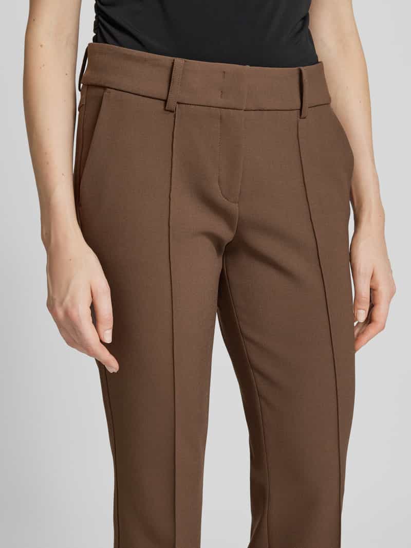 CAMBIO Stoffen broek met vaste persplooien model 'FARAH'