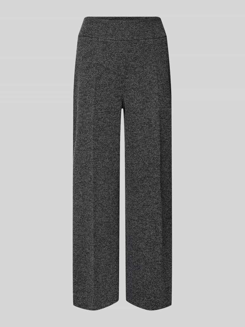 Opus Straight leg stoffen broek met persplooien model 'Misha work'