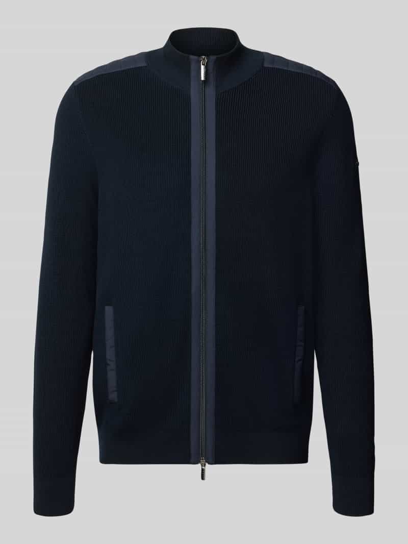 Bugatti cardigan met tweewegritssluiting