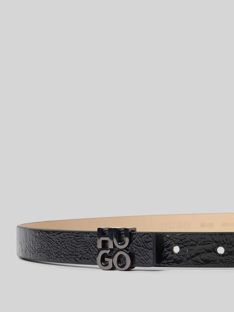 HUGO Leren riem met pinsluiting