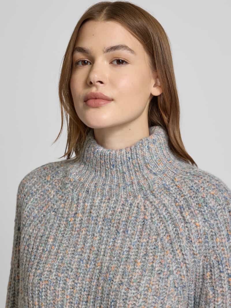 Jake*s Casual Regular fit gebreide pullover met opstaande kraag