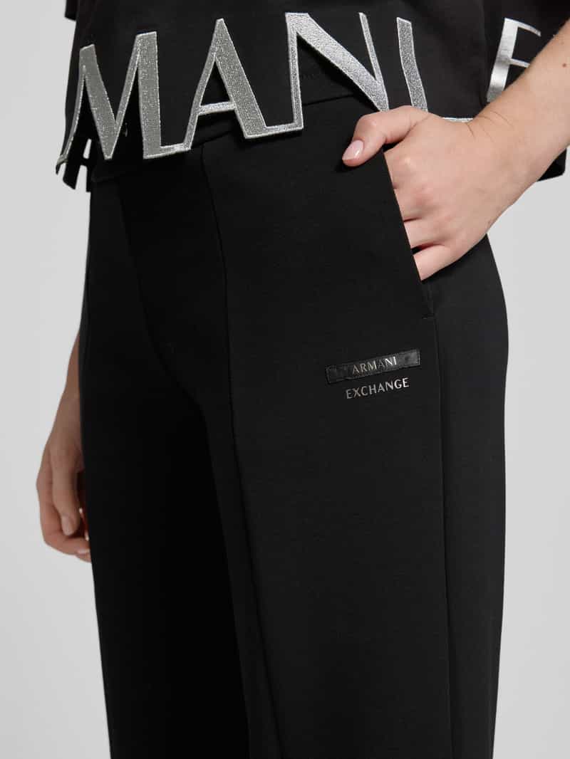 Armani Exchange Regular fit sweatpants met siernaden