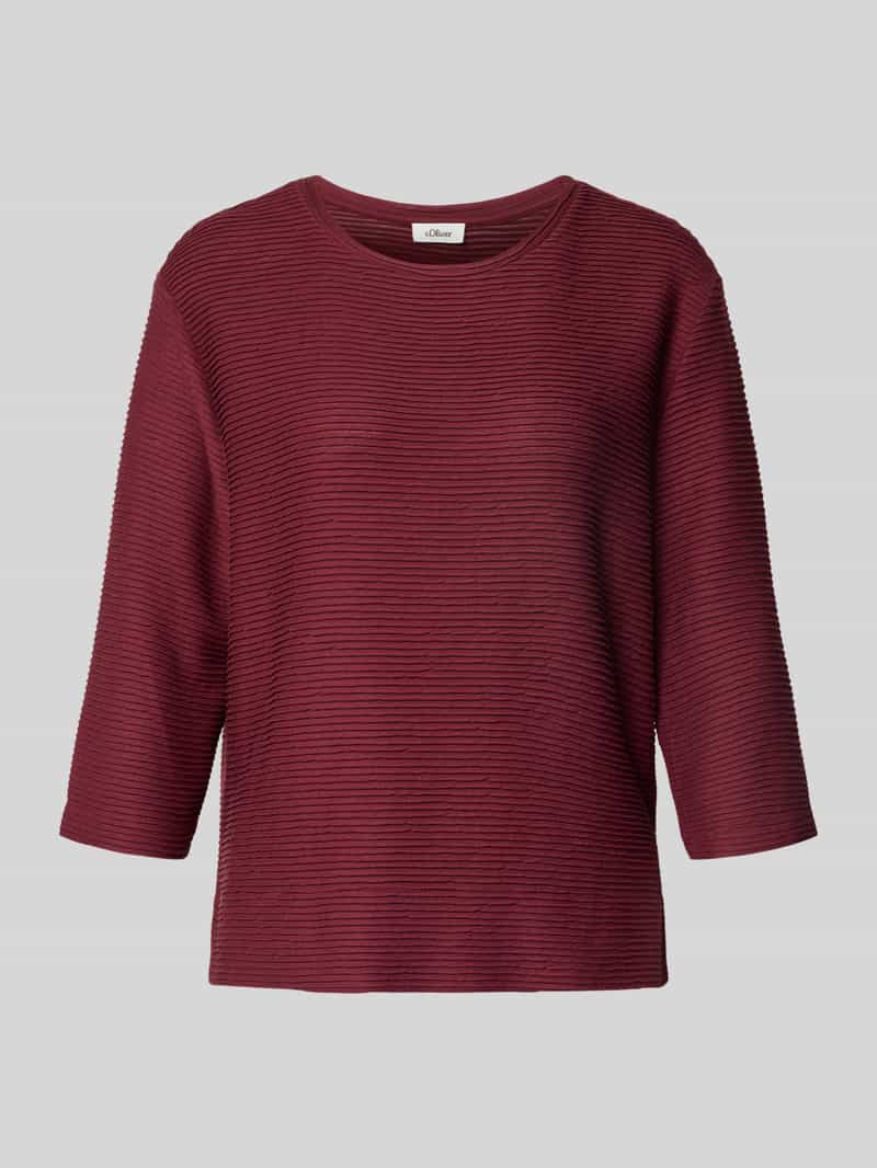 s.Oliver RED LABEL Relaxed fit sweatshirt met structuurmotief