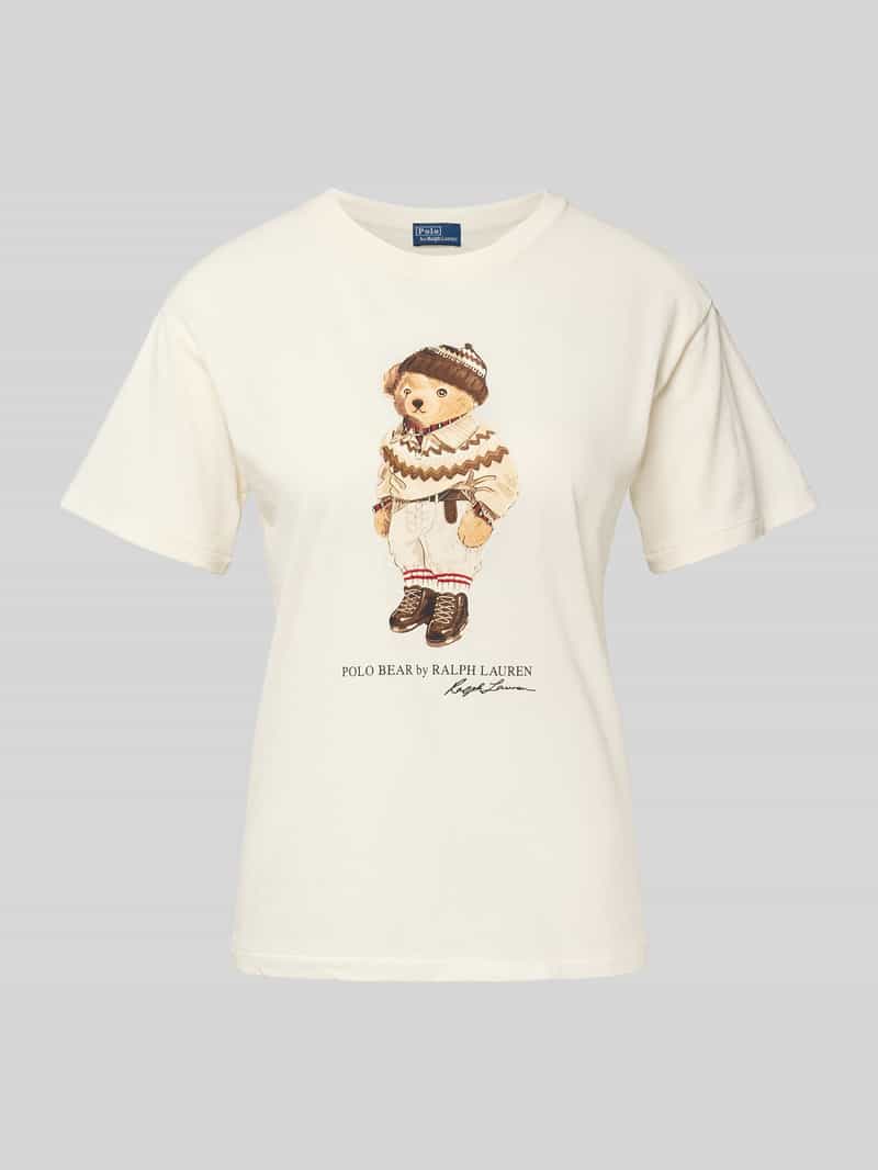 Polo Ralph Lauren T-shirt met motiefprint en ronde hals