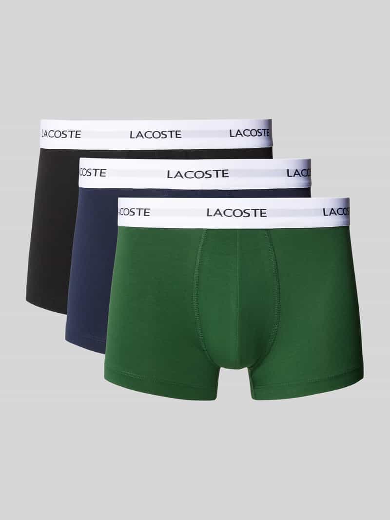Lacoste Boxershort met elastische band in een set van 3 stuks
