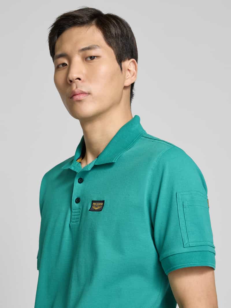 PME Legend Poloshirt met labeldetail