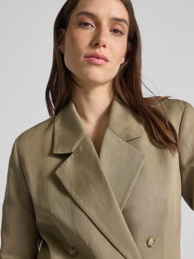 Ivy Oak Blazer van een mix van linnen en lyocell met klepzakken model 'JASEMINA'