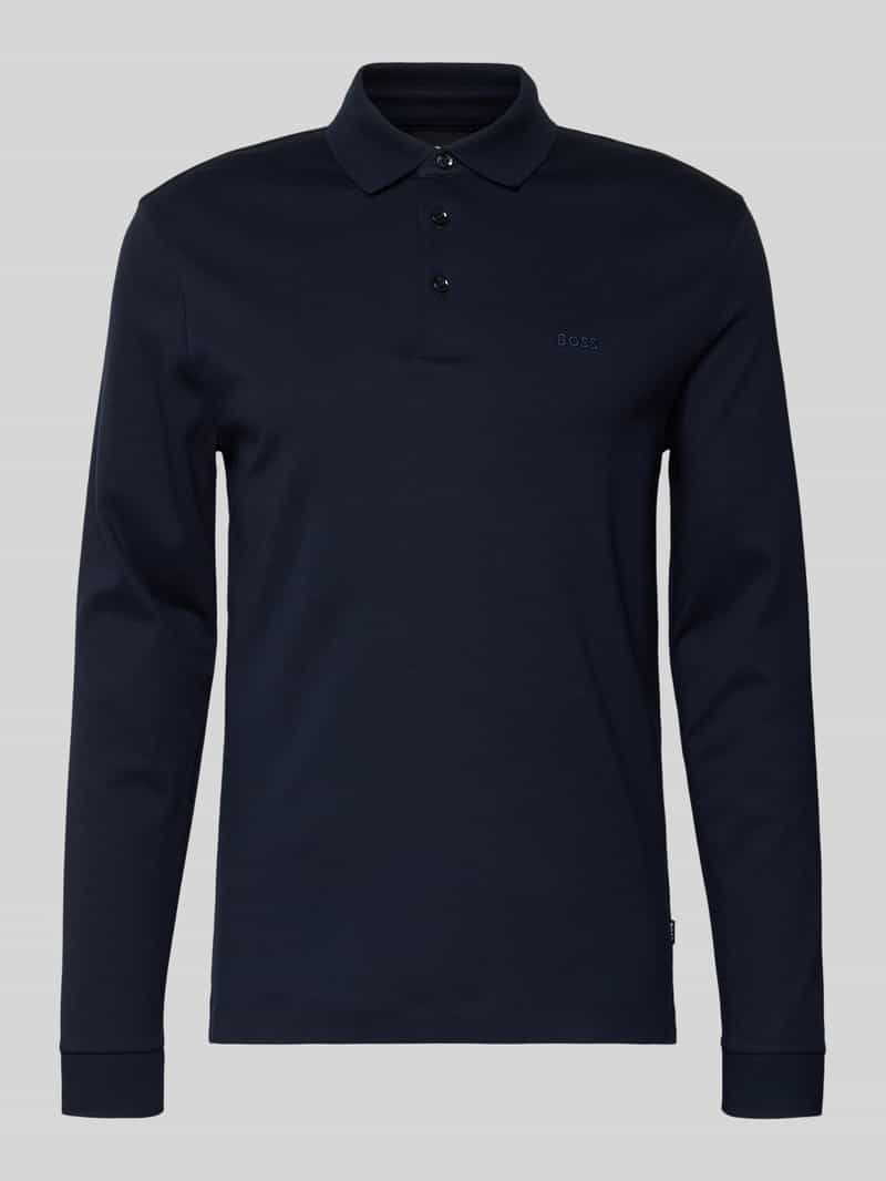Poloshirt met labelopschrift