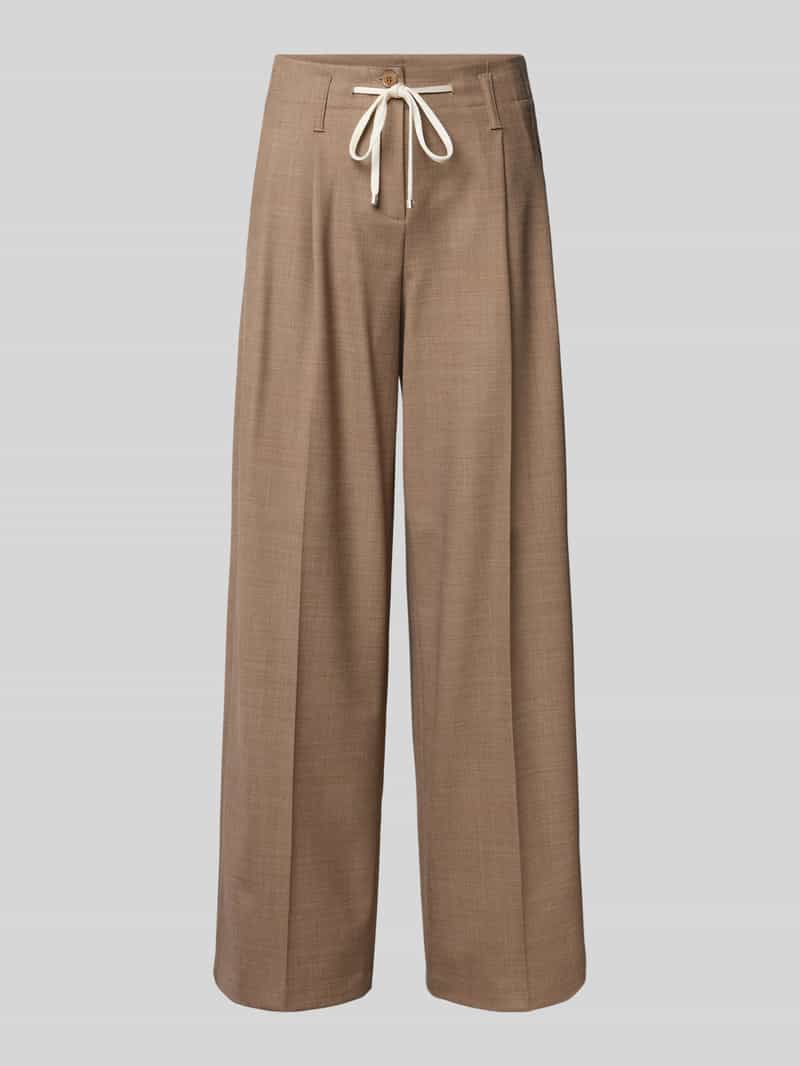 CAMBIO Broek met wijde pijpen en persplooien model 'ADDISON'
