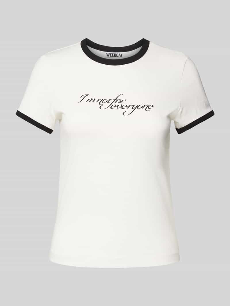 Weekday T-shirt met statementprint
