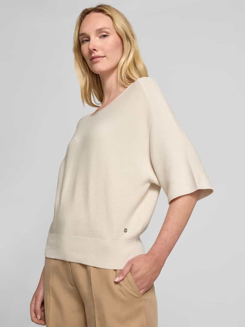 monari Gebreide pullover met 1 2-mouwen