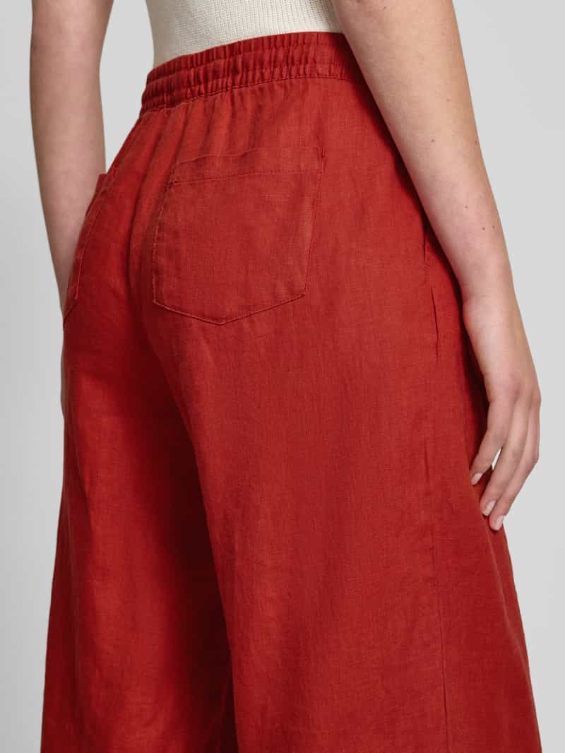 Christian Berg Woman Wide leg stoffen broek met tunnelkoord