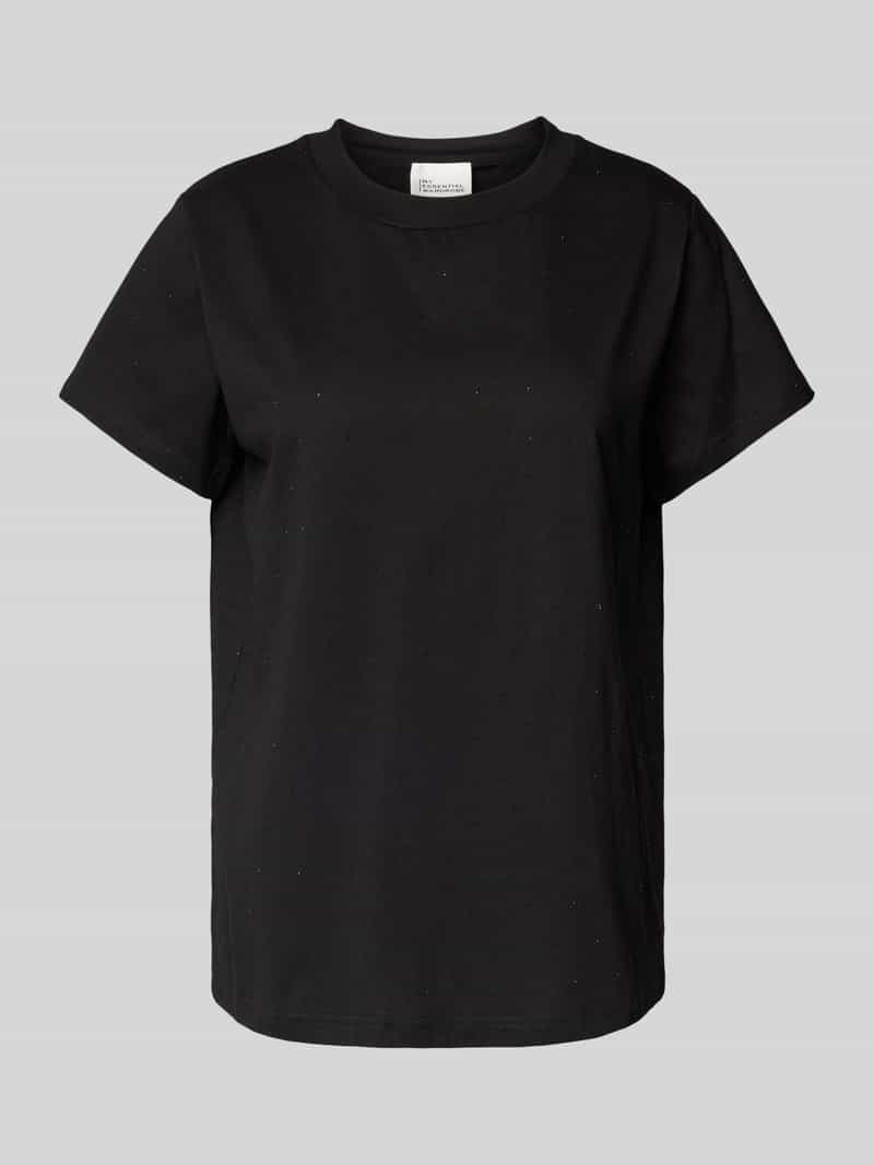 My Essential Wardrobe T-shirt met geribde ronde hals