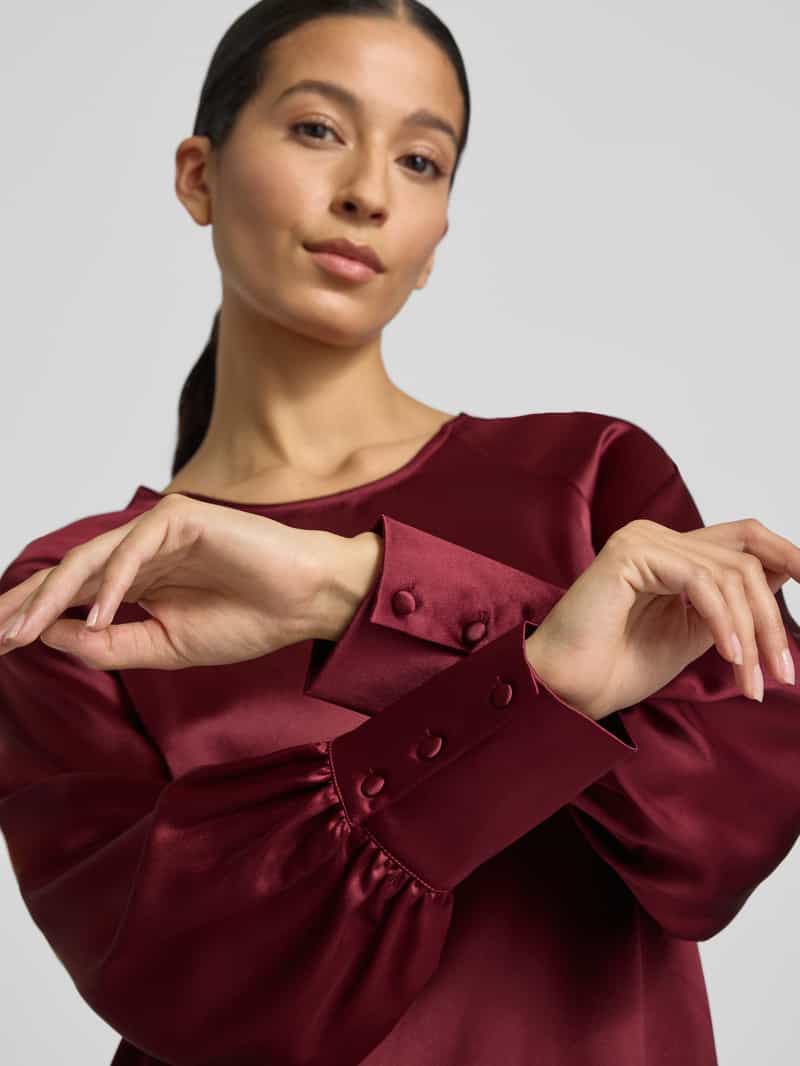 GUIDO MARIA KRETSCHMER WOMAN Knielange cocktailjurk met ronde hals model 'Aurea'