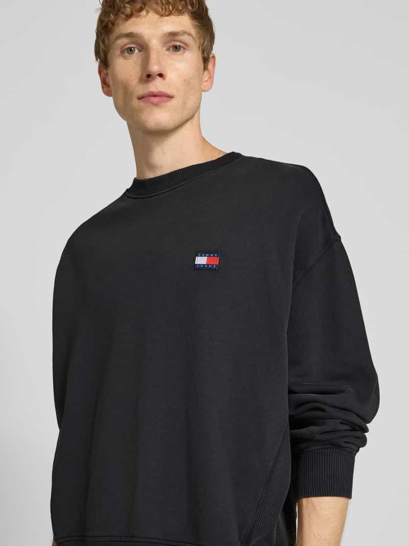 Tommy Jeans Regular fit sweatshirt van puur katoen