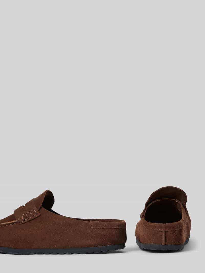 Birkenstock Loafers van echt leer model 'Naples' bruin, foto 2
