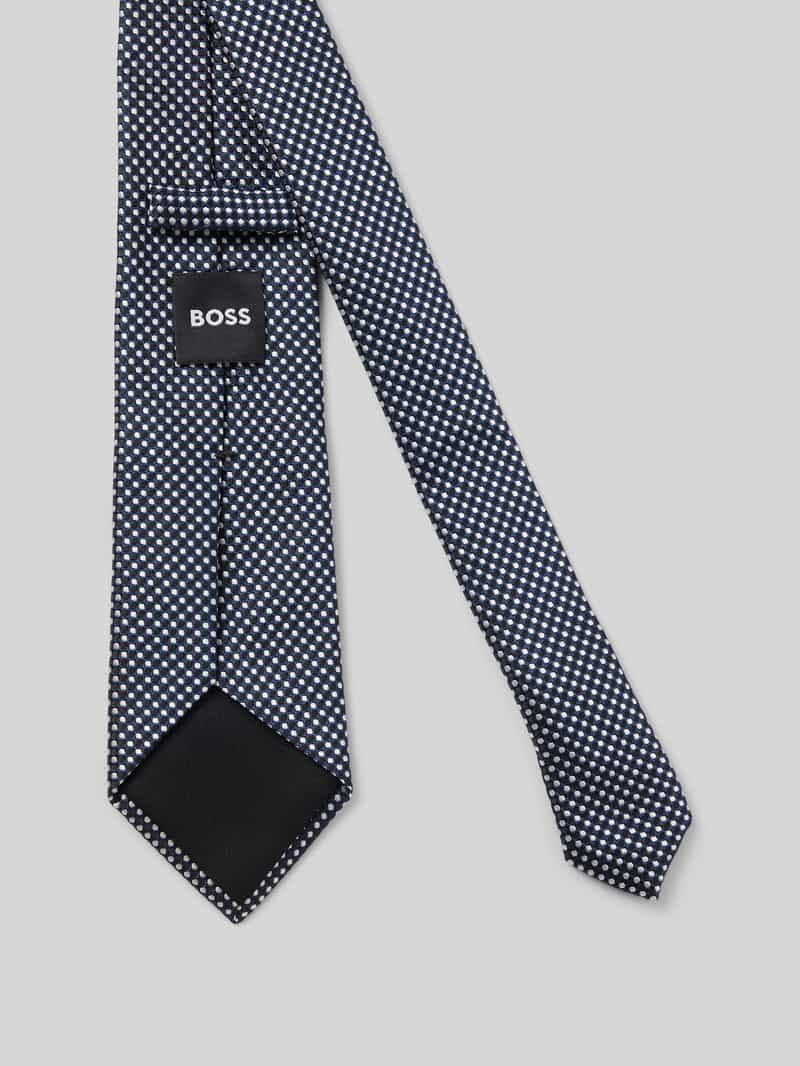 Boss Stropdas van zijdemix (7 5 cm)