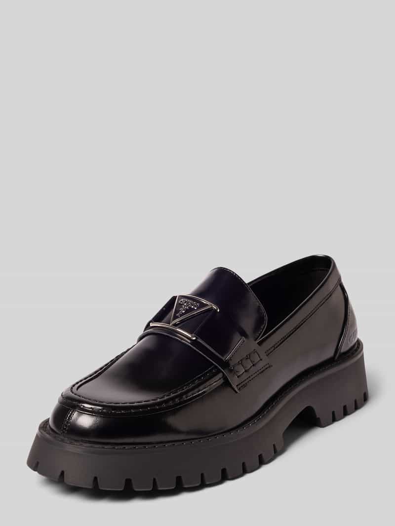 Guess Loafers van echt leer model 'Gorizia'