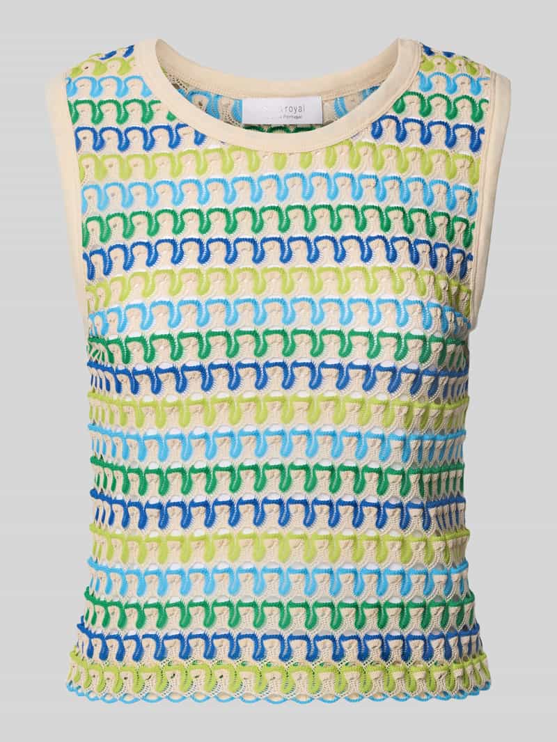 Rich & Royal Tricottop met ronde hals