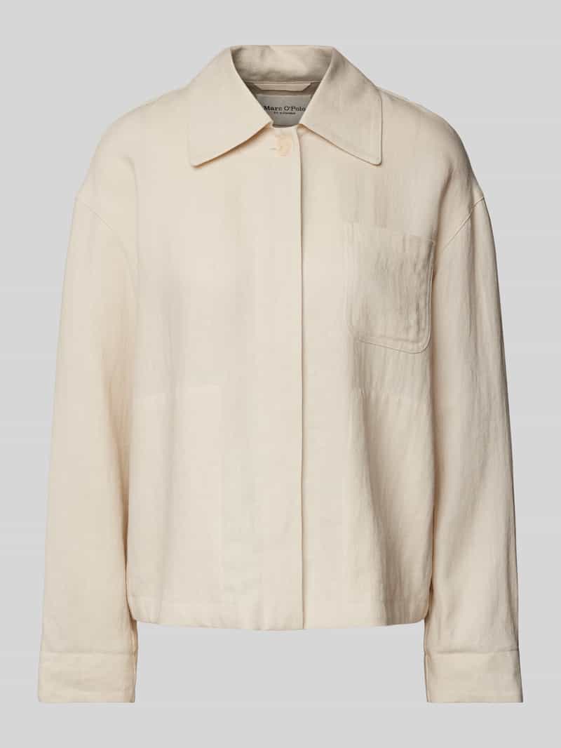 Marc O'Polo Regular fit overshirt in een mix van linnen en viscose