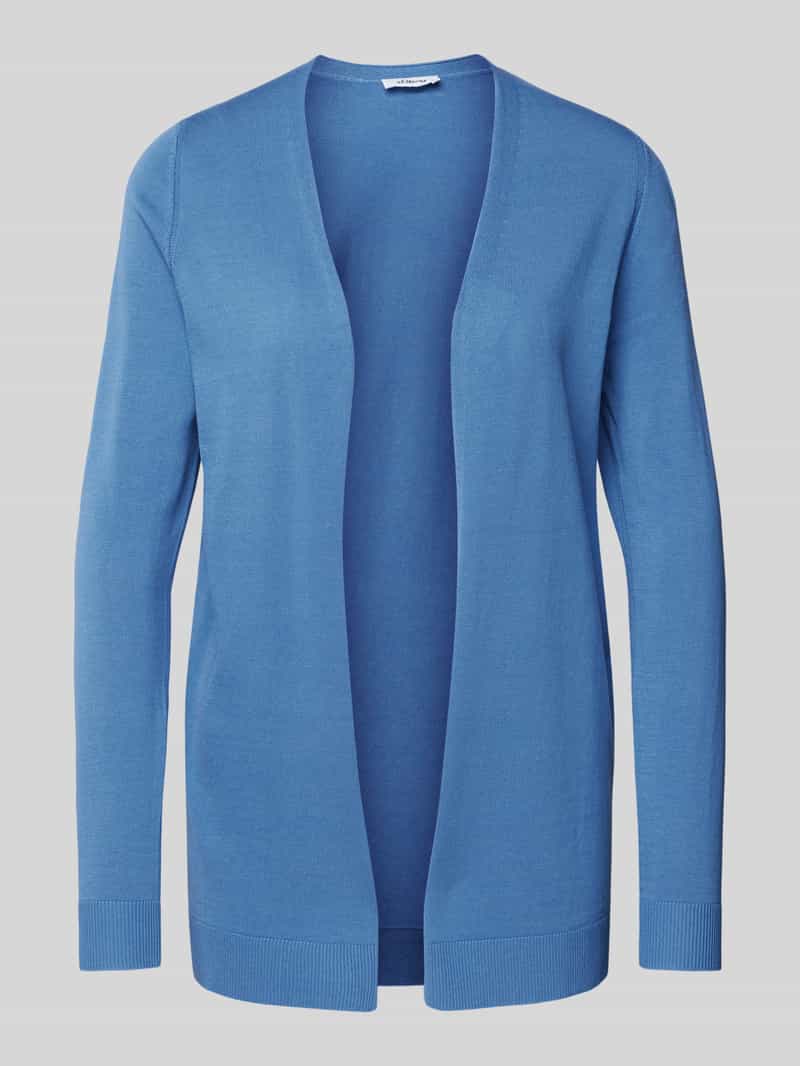 s.Oliver RED LABEL Comfort fit gebreid jack van een mix van katoen en viscose