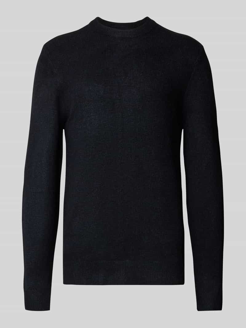 casual friday Regular fit gebreide pullover met ronde hals model 'Heine'