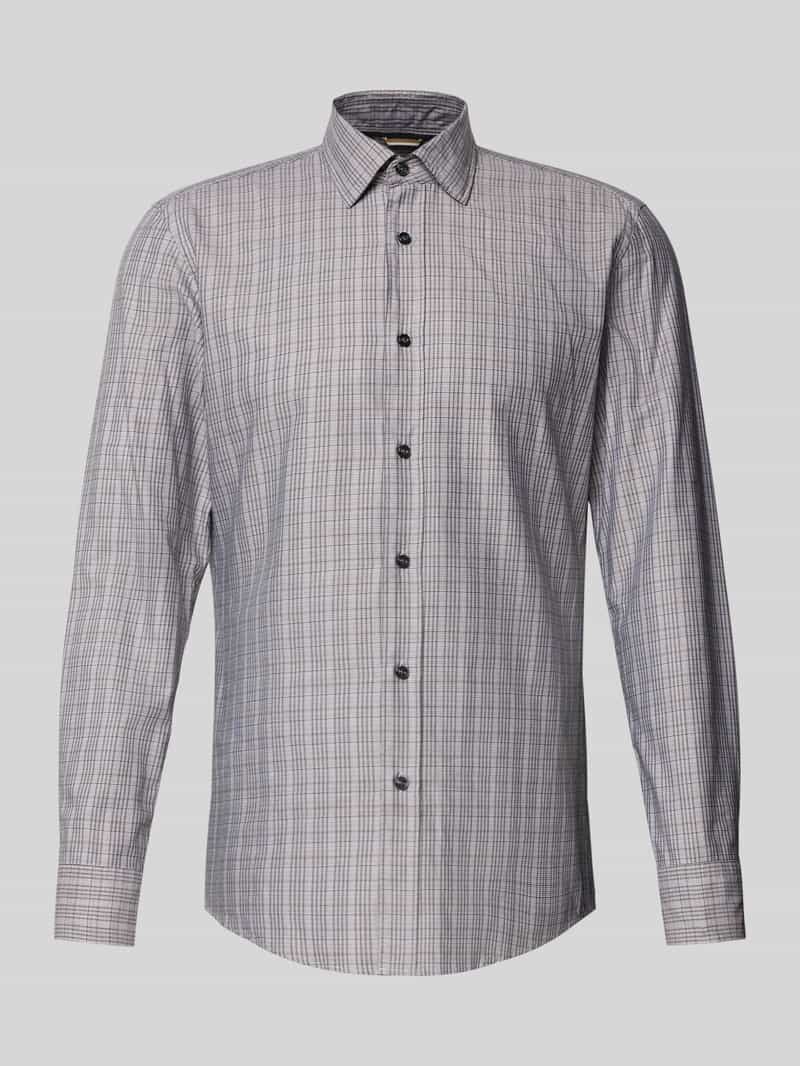 Boss Slim fit vrijetijdsoverhemd met kentkraag model 'HANK'